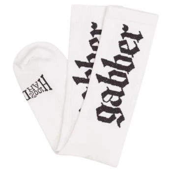 100_procent_hardcore_socks_gabber_white_logo