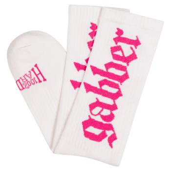 Preview: 100% Hardcore Sportsocken "Gabber" weiss-pink