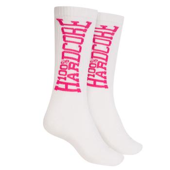 Preview: 100% Hardcore Sportsocken weiss/pink