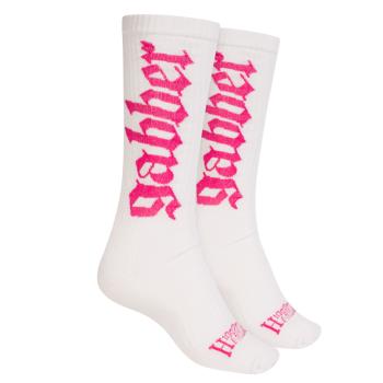 Preview: 100_procent_hardcore_socken_gabber_weiss_pink
