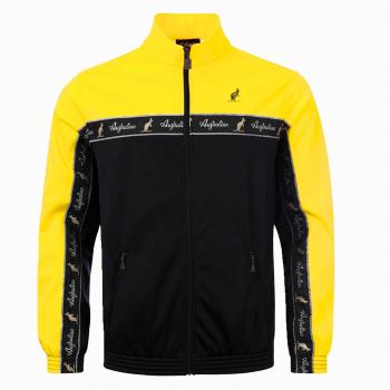 Preview: Australian Trainingsjacke "all over" gelb / schwarz (3XS)