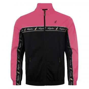 Preview: Australian Trackjacket "all over" pink-sorbet / black