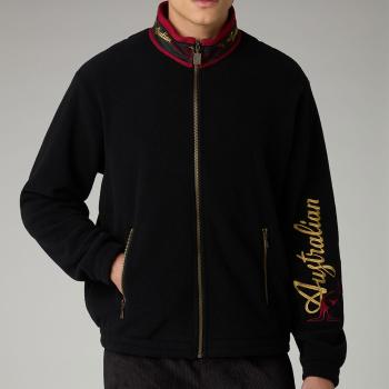 Australian Trainingsjacke Fleece "Archive Pile Logo Tape"