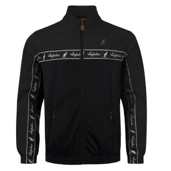 Australian trackjacket acetat red stripe
