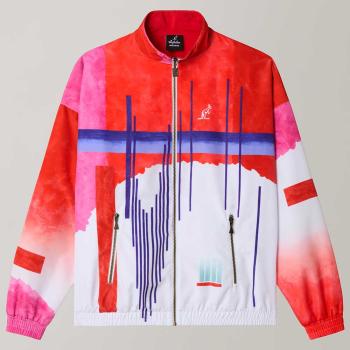 Australian Trainingsjacke "Archive Goran" - Weiss/Rot