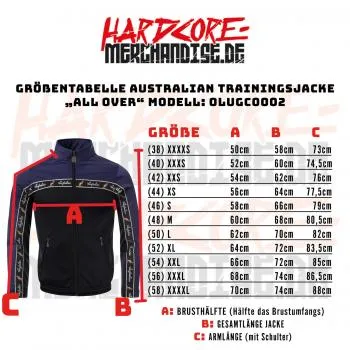 Australian Trackjacket "all over" dark green / black