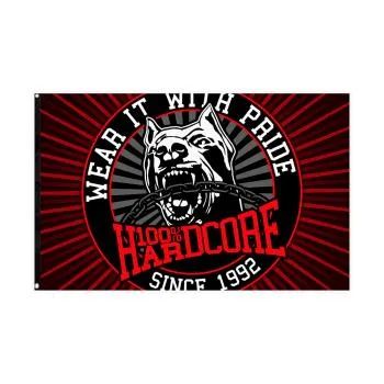 100% Hardcore Fahne "Coach"