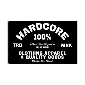 100% Hardcore Fahne "Apparel"