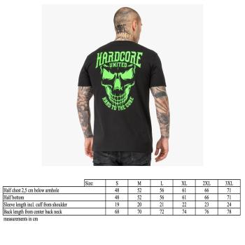 Preview: Hardcore United T-Shirt "Skully" Schwarz/Gruen