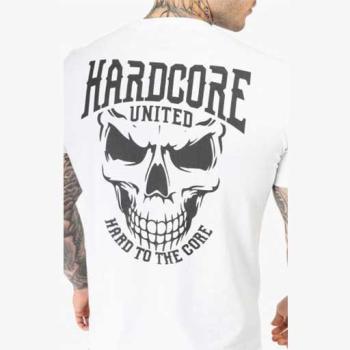 Preview: Hardcore United T-Shirt "Skully" Weiss/Schwarz