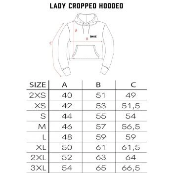 100% Hardcore Cropped Hoodie "Essential" (L)