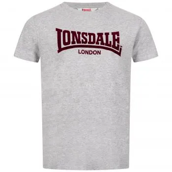 Lonsdale T-Shirt "one tone" grau/oxblood