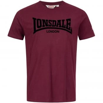 Lonsdale T-Shirt "one tone" oxblood/schwarz