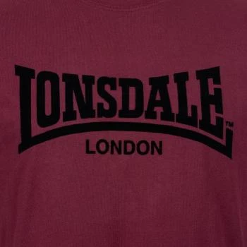 Lonsdale T-Shirt "one tone" oxblood/schwarz