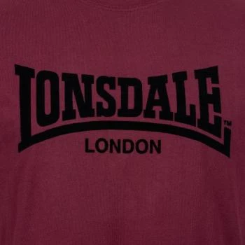 Lonsdale T-Shirt "one tone" oxblood/black