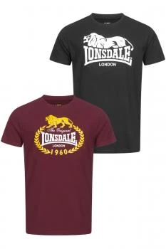 Lonsdale T-Shirt Doppelpack "Ecclaw"