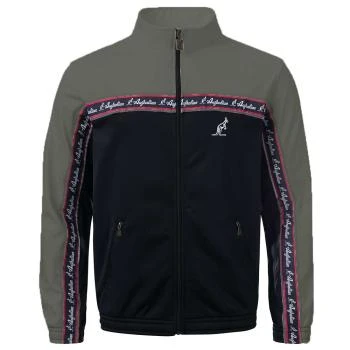 Australian trackjacket acetat red stripe