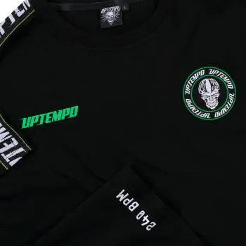 uptempo hardcore t-shirt speed detail