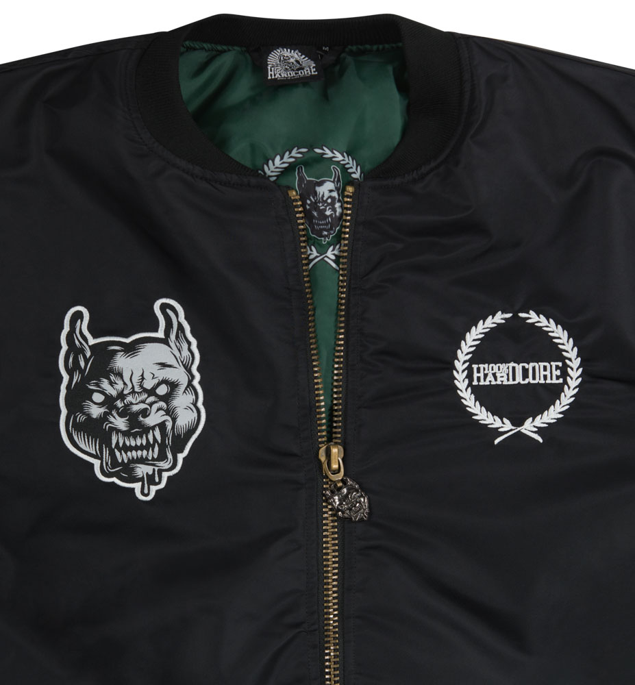 Hardcore Merchandise 100 Hardcore Bomberjacket Oldschool