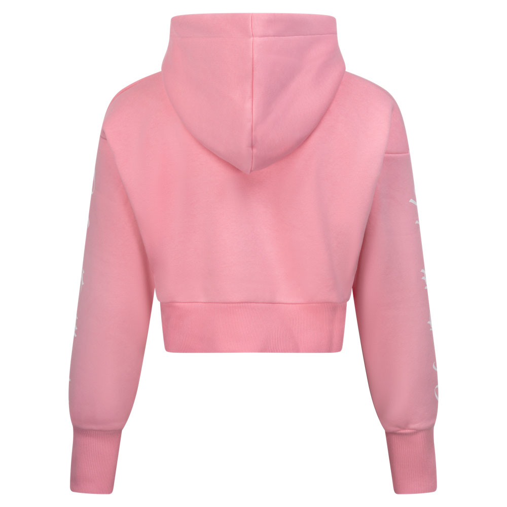 Hot pink shop cropped hoodie