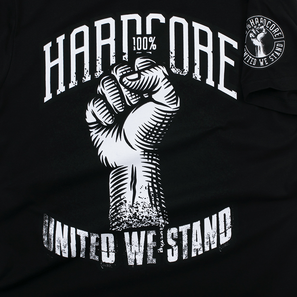 Переведи stand. Веленесс Юнайтед хардкор. We Stand. Tshirt Stand. Женская футболка 100% hardcore.
