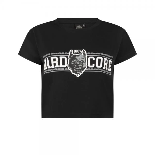 100% Hardcore Cropped Tee Vorne