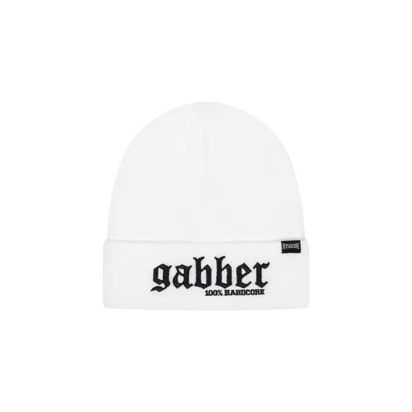 100% Hardcore Beanie "Gabber" white