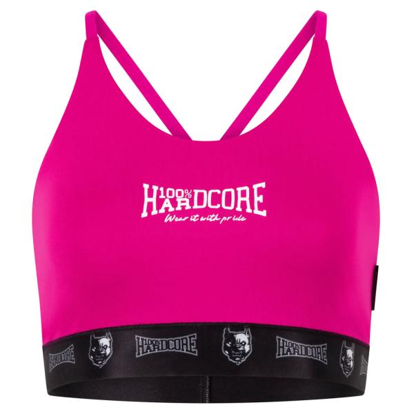 100% Hardcore Lady Sport Top "Taping" Pink