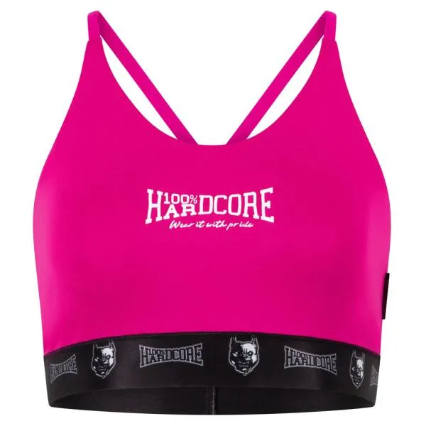 100% Hardcore Lady Sport Top "Taping" Pink