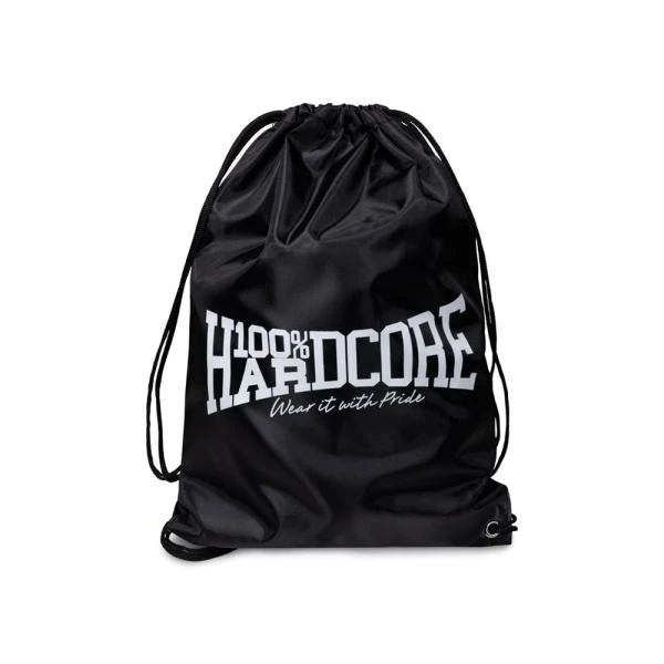 100% Hardcore Drawstringbag "Essential" black/white