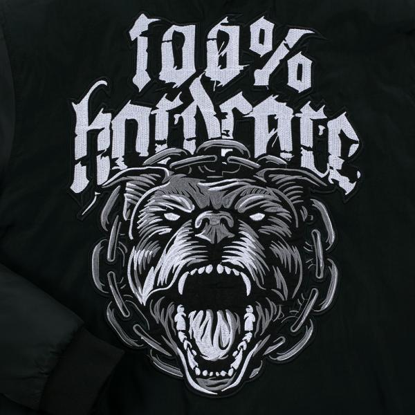 100% Hardcore Bomberjacke "Rottweiler" (S)