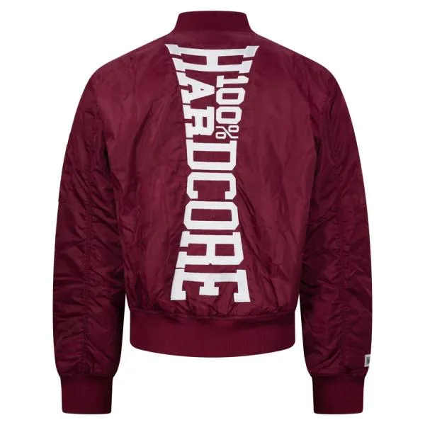 100% Hardcore Bomberjacke "Vertical" Rot