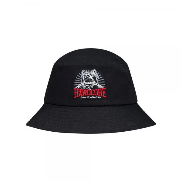 100% Hardcore Bucket Hat "Dog-1" black