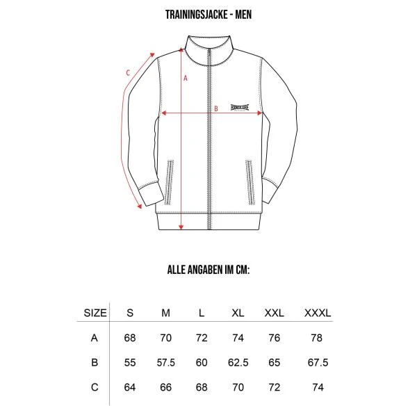 100_procent_hardcore_trainingsjacke_painted_weiss_sizechart