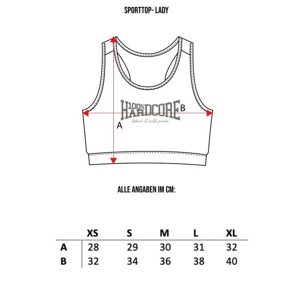 100% Hardcore Sporttop "Essential" weiss (XS/M)