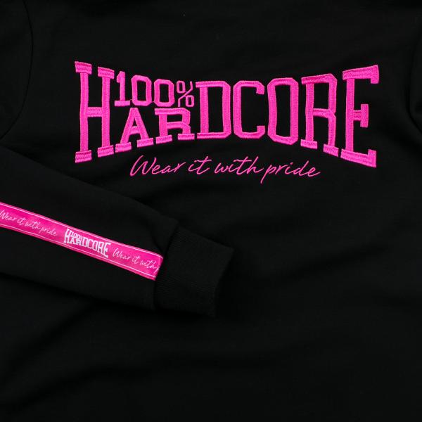100 procent hardcore lady kapuzenjacke logo