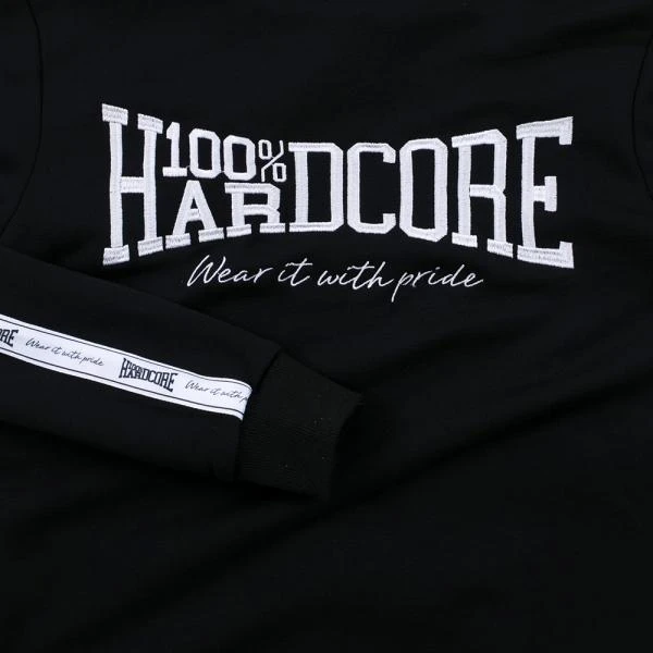 100 procent hardcore lady kapuzenjacke logo