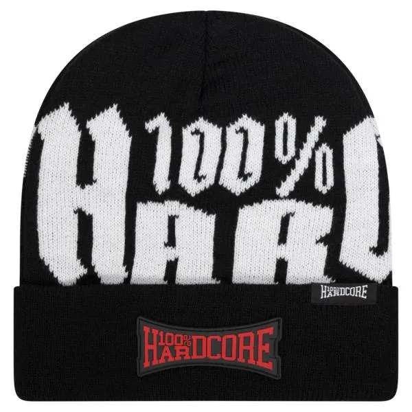 100% Hardcore Beanie "Text"