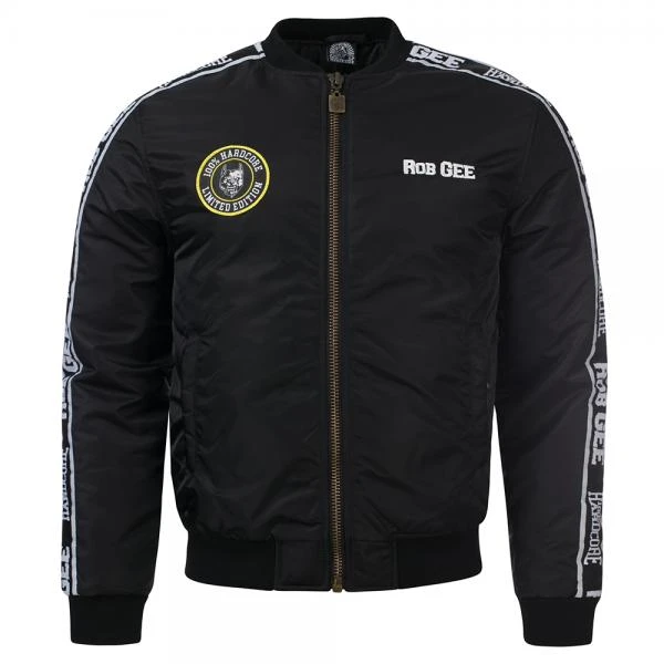 100% Hardcore & Rob GEE Bomber Jacket "Natas" (S)