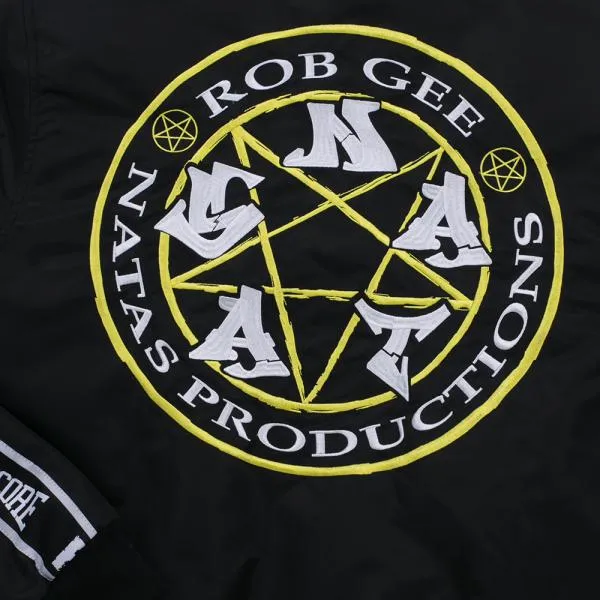 100% Hardcore & Rob GEE Bomber Jacket "Natas" (S)