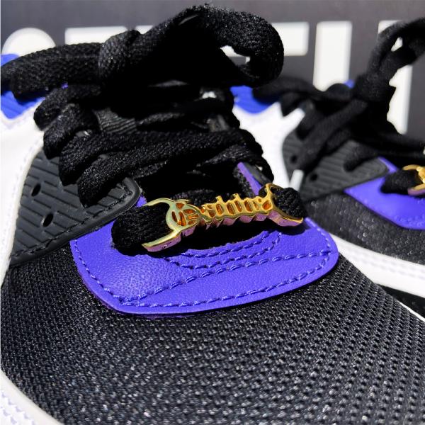 100% Hardcore Shoe Lacelocks "Gabber" gold (2er Set)