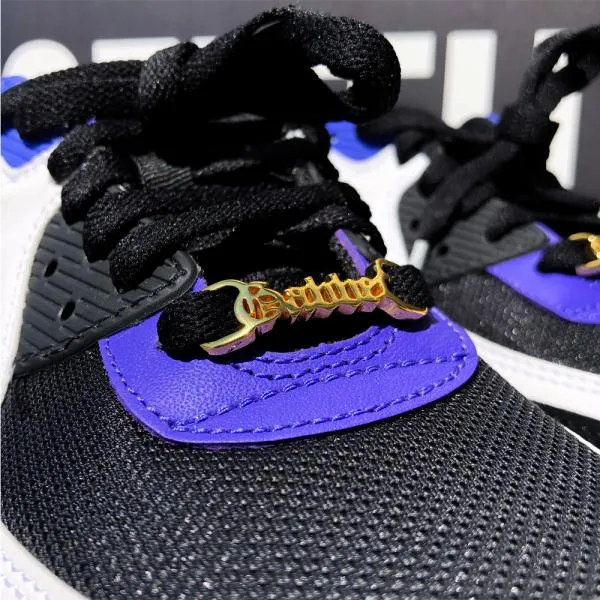 100% Hardcore Shoe Lacelocks "Gabber" gold (double pack)