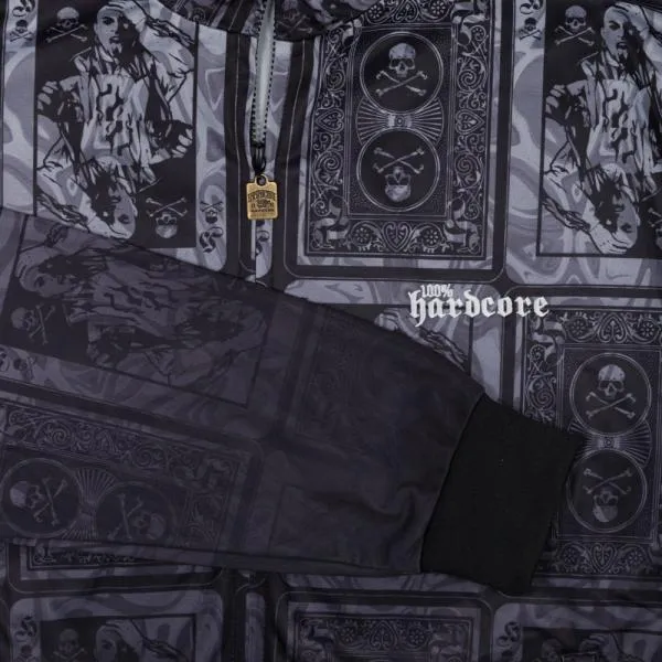 100% Hardcore Trainingsjacke "Gabber Ace" silber