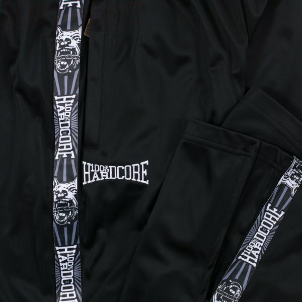 100% Hardcore Trainingshose Taped schwarz Detail