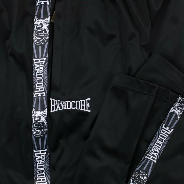 100% Hardcore Trainingshose Taped schwarz Detail