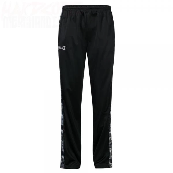 100% Hardcore Trackpants Taped black (Unisex) Front