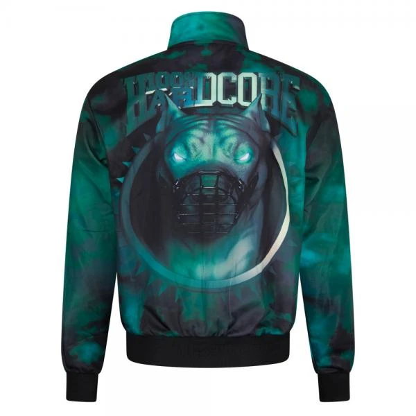 100% Hardcore Trackjacket "Neon Dog" green