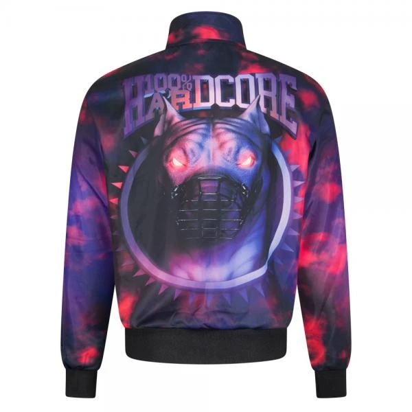 100% Hardcore Trackjacket "Neon Dog" purple