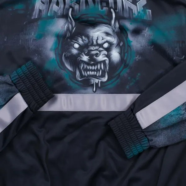 100% Hardcore Trainingsjacke "Rage" 2 tone gruen (S)