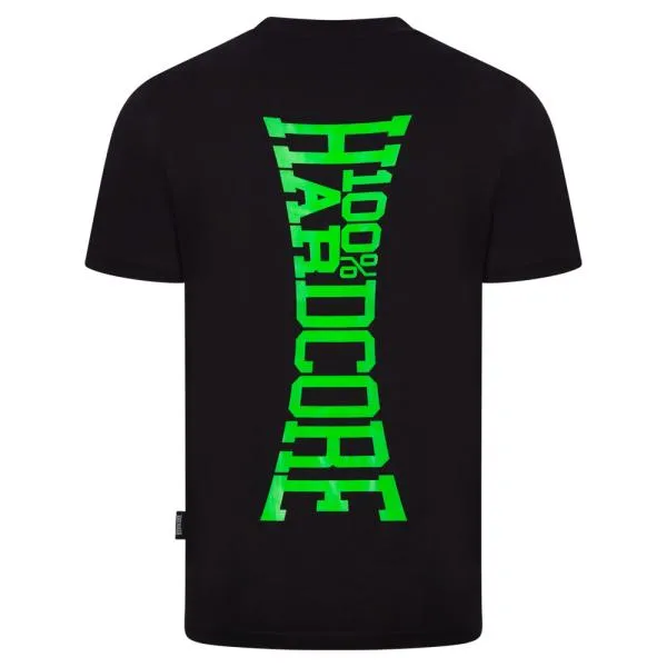 100% Hardcore T-Shirt "Vertical" Schwarz-Gruen